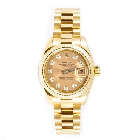 Luxury Watches For Women - Rolex Lady-Datejust gold president
