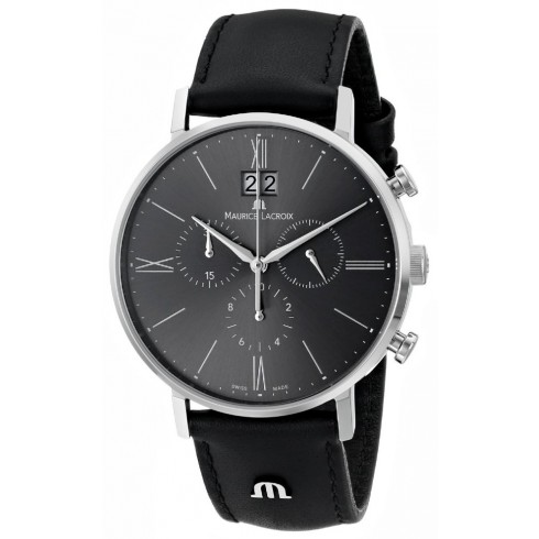 best luxury watches under - Maurice Lacroix Men's EL1088-SS001-810 Eliros Stainless Steel Watch With Black Leather Band