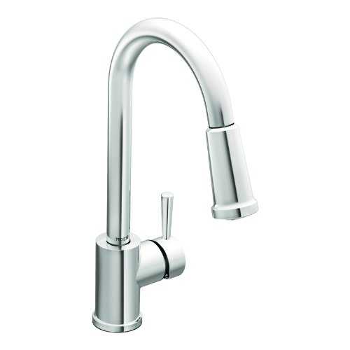 kitchen faucet reviews - moen 7175 level one handle high arc pullout kitchen faucet