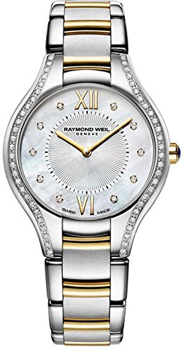 best luxury watches under - Raymond Weil Noemia Mother of Pearl Two-tone Ladies Watch
