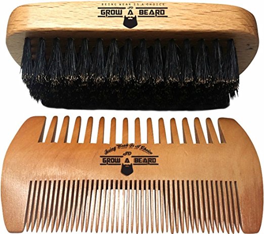 gifts for men with beards - Beard Brush and Comb Set for Men