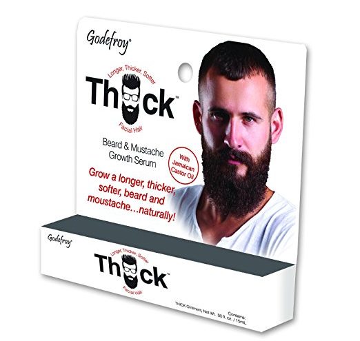 gifts for men with beards - Godefroy Thick Beard and Mustache Growth Serum