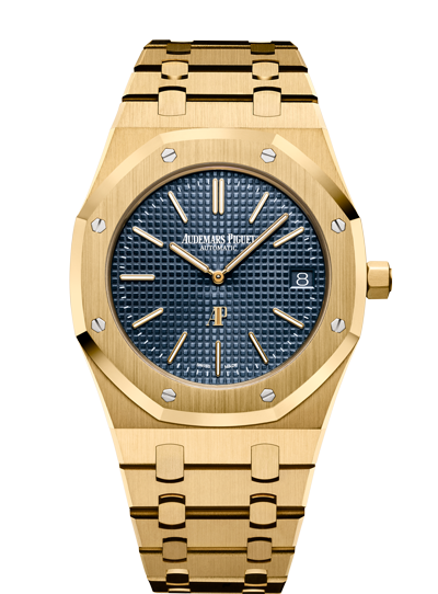 Audemars Piguet Royal Oak Extra-Thin Jumbo reference 15202 in Yellow Gold