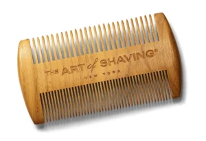 The Art of Shaving Double-Sided Wood Beard Comb